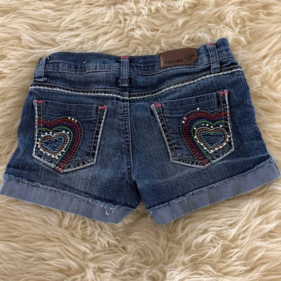 Vigoss Kids Dark Blue Jean Shorts with Embellished Pocket - Picture 3 of 5